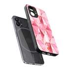 magical pink marble back phone cover | glass case for nothing phone 1