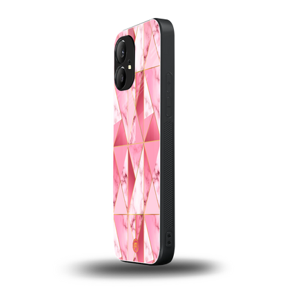 magical pink marble back phone cover | glass case for nothing phone 1