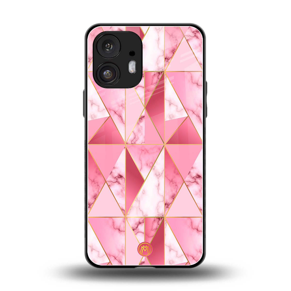 magical pink marble back phone cover | glass case for nothing phone 2