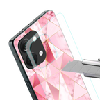 magical pink marble back phone cover | glass case for oneplus nord 3