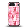 magical pink marble back phone cover | glass case for oneplus nord 4