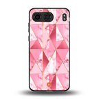 magical pink marble back phone cover | glass case for oneplus nord 4