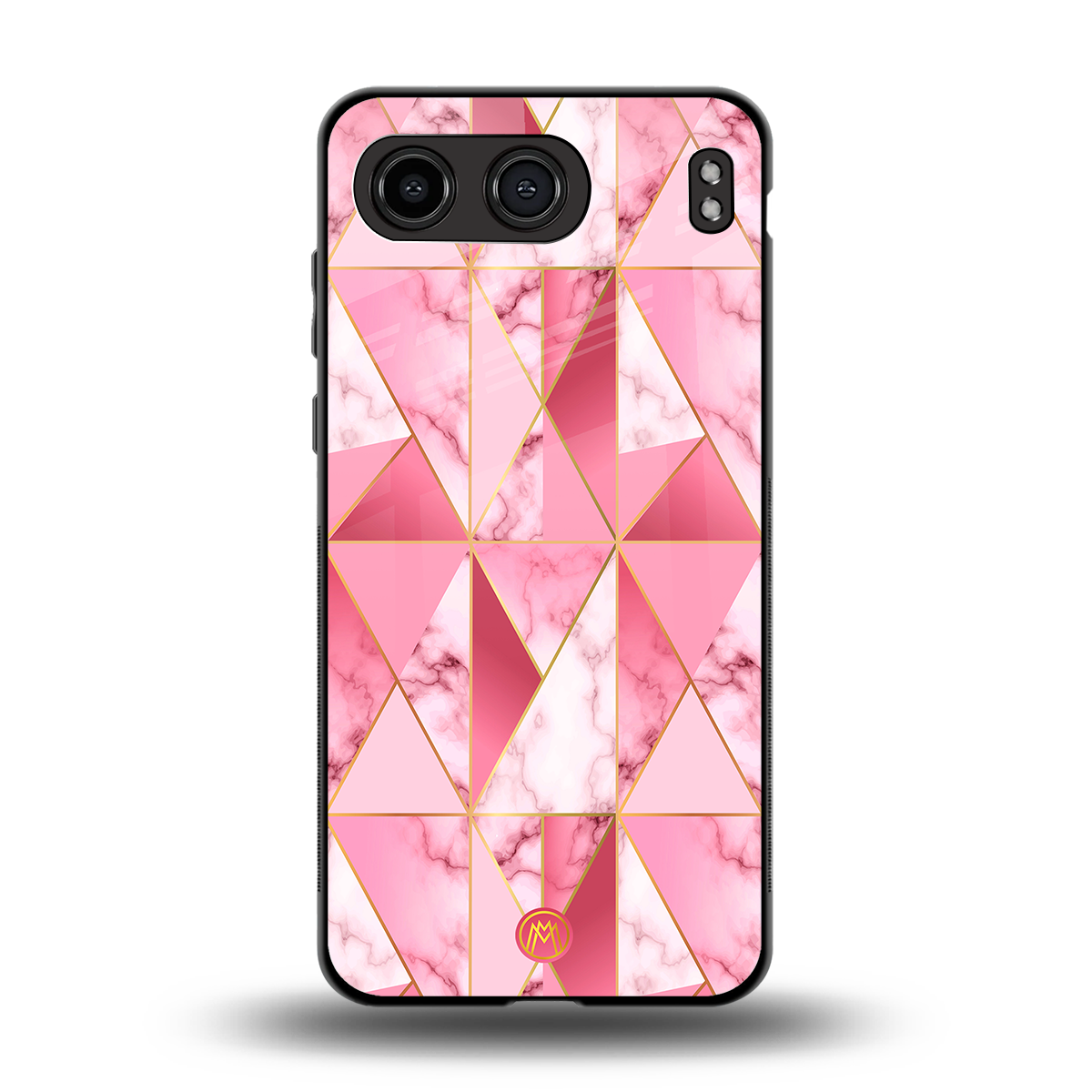 magical pink marble back phone cover | glass case for oneplus nord 4