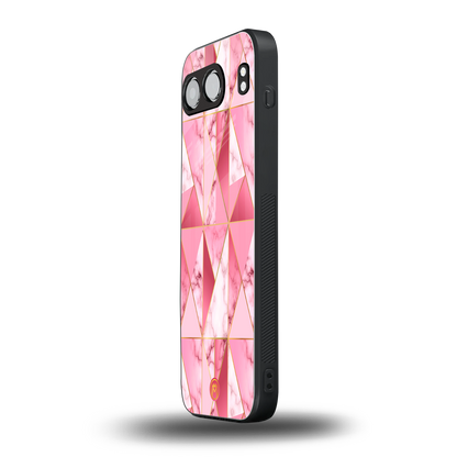 magical pink marble back phone cover | glass case for oneplus nord 4