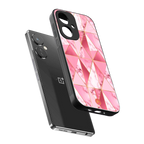magical pink marble back phone cover | glass case for oneplus nord ce 3