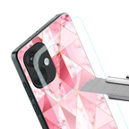 magical pink marble back phone cover | glass case for oneplus nord ce 3