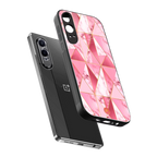 magical pink marble back phone cover | glass case for oneplus nord ce 4 lite
