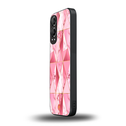 magical pink marble back phone cover | glass case for oneplus nord ce 4 lite
