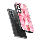 magical pink marble back phone cover | glass case for oneplus nord ce 4