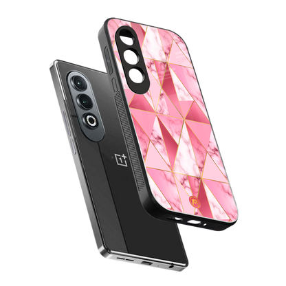 magical pink marble back phone cover | glass case for oneplus nord ce 4