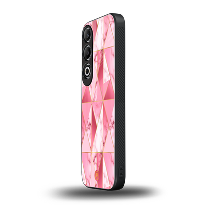 magical pink marble back phone cover | glass case for oneplus nord ce 4