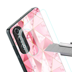magical pink marble back phone cover | glass case for oneplus nord ce 4