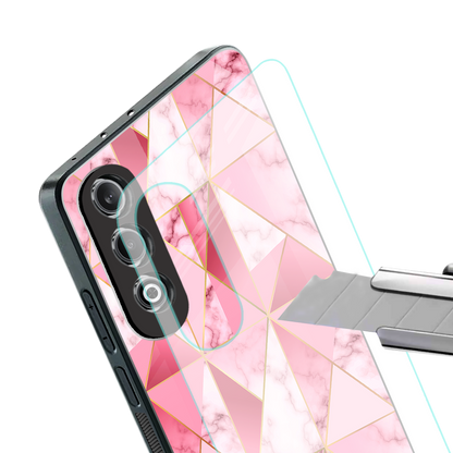 magical pink marble back phone cover | glass case for oneplus nord ce 4