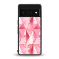 magical pink marble back phone cover | glass case for google pixel 6 pro