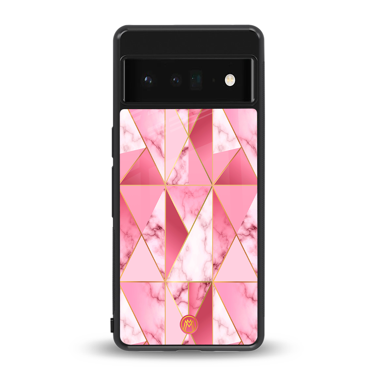 magical pink marble back phone cover | glass case for google pixel 6 pro