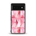 magical pink marble back phone cover | glass case for google pixel 6