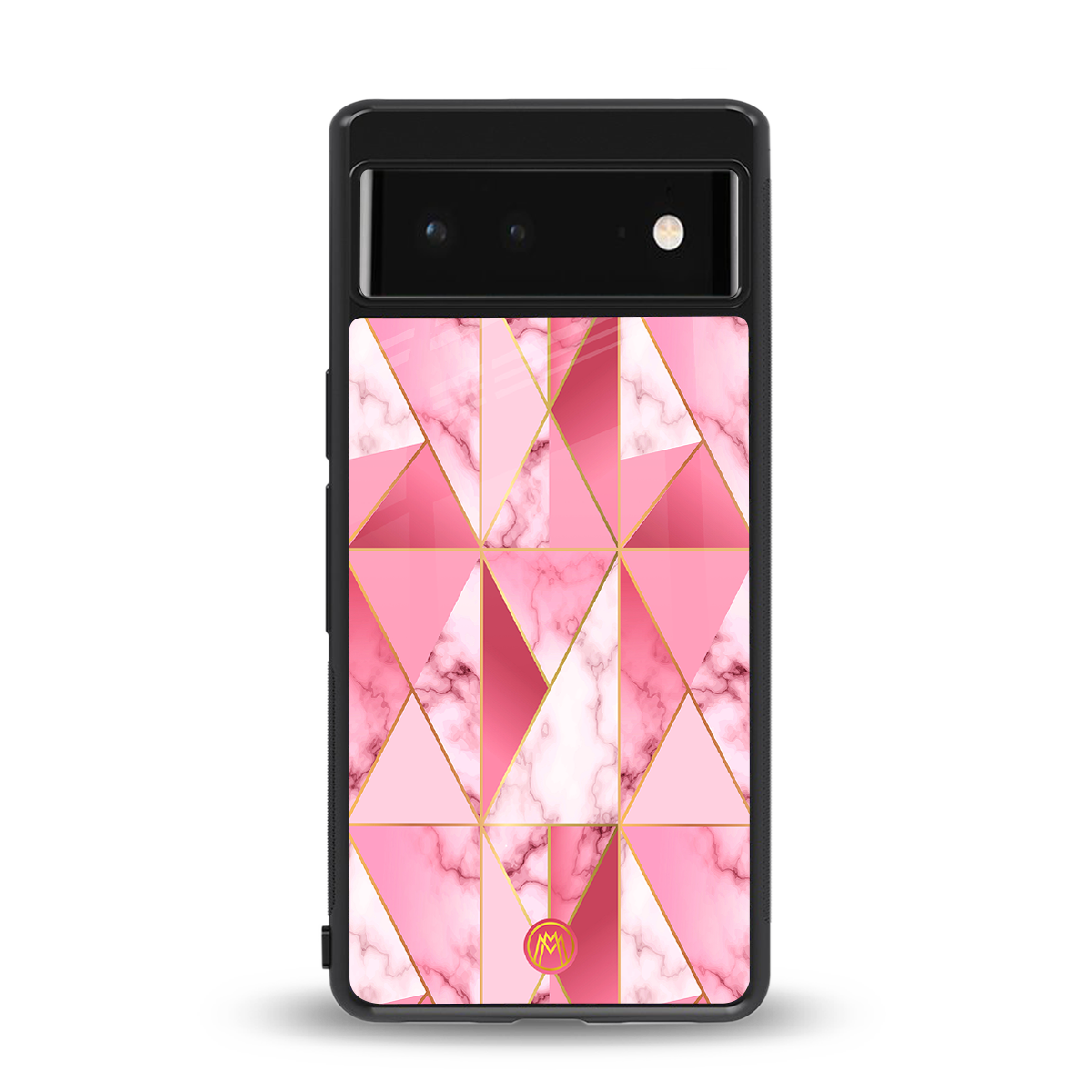magical pink marble back phone cover | glass case for google pixel 6