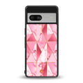 magical pink marble back phone cover | glass case for Google Pixel 7