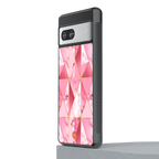 magical pink marble back phone cover | glass case for Google Pixel 7