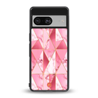 magical pink marble back phone cover | glass case for Google Pixel 8