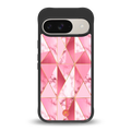 magical pink marble back phone cover | glass case for google pixel 9