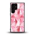 magical pink marble back phone cover | glass case for samsung galaxy s23 ultra