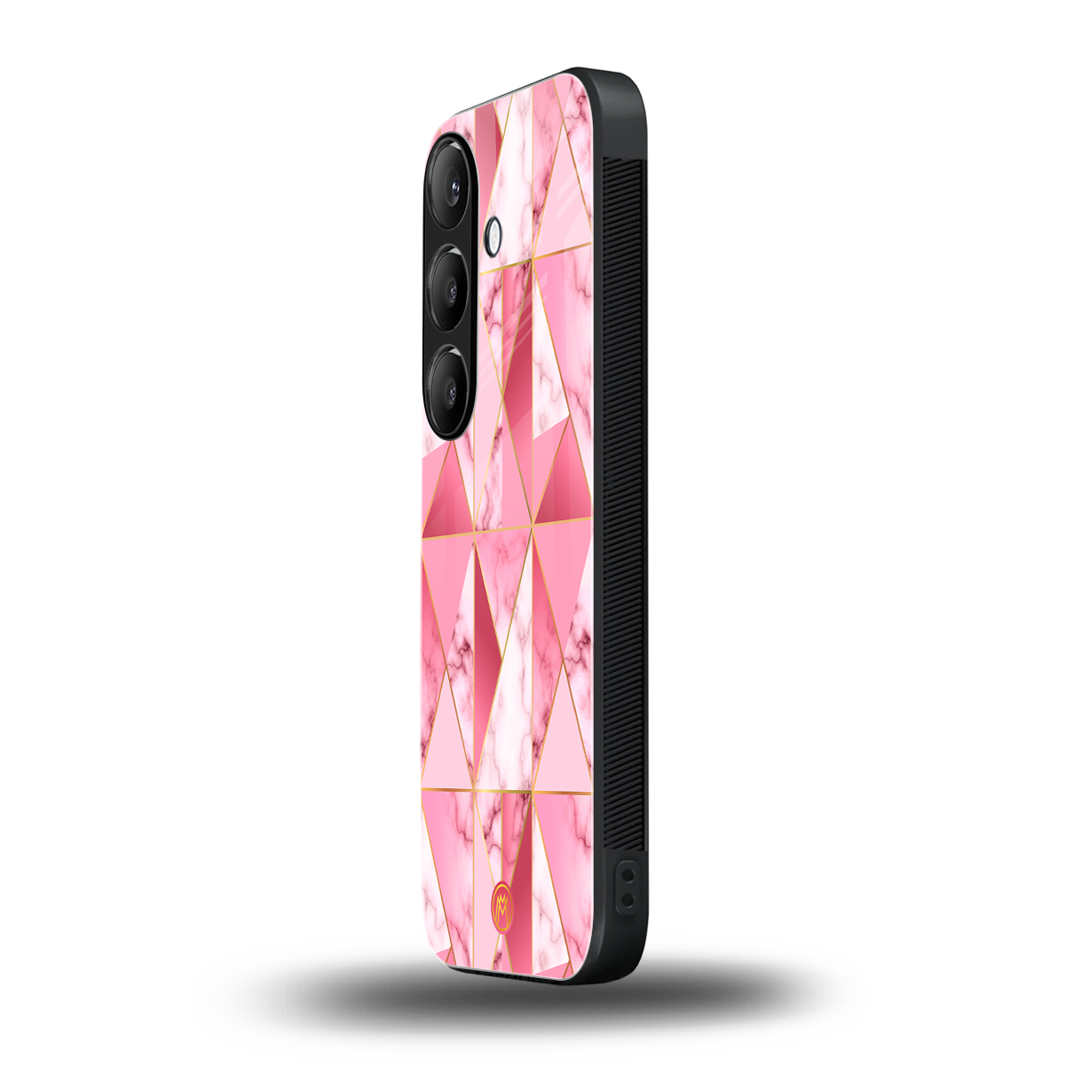 magical pink marble back phone cover | glass case for samsung galaxy s24 fe