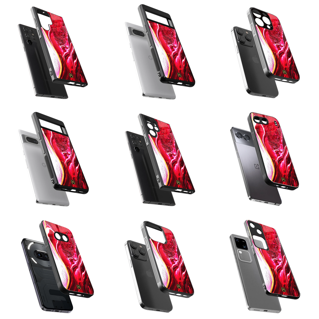 Durable Glass Back Mobile Case for iPhone, Samsung, OnePlus, Google Pixel, Redmi, Vivo, Oppo