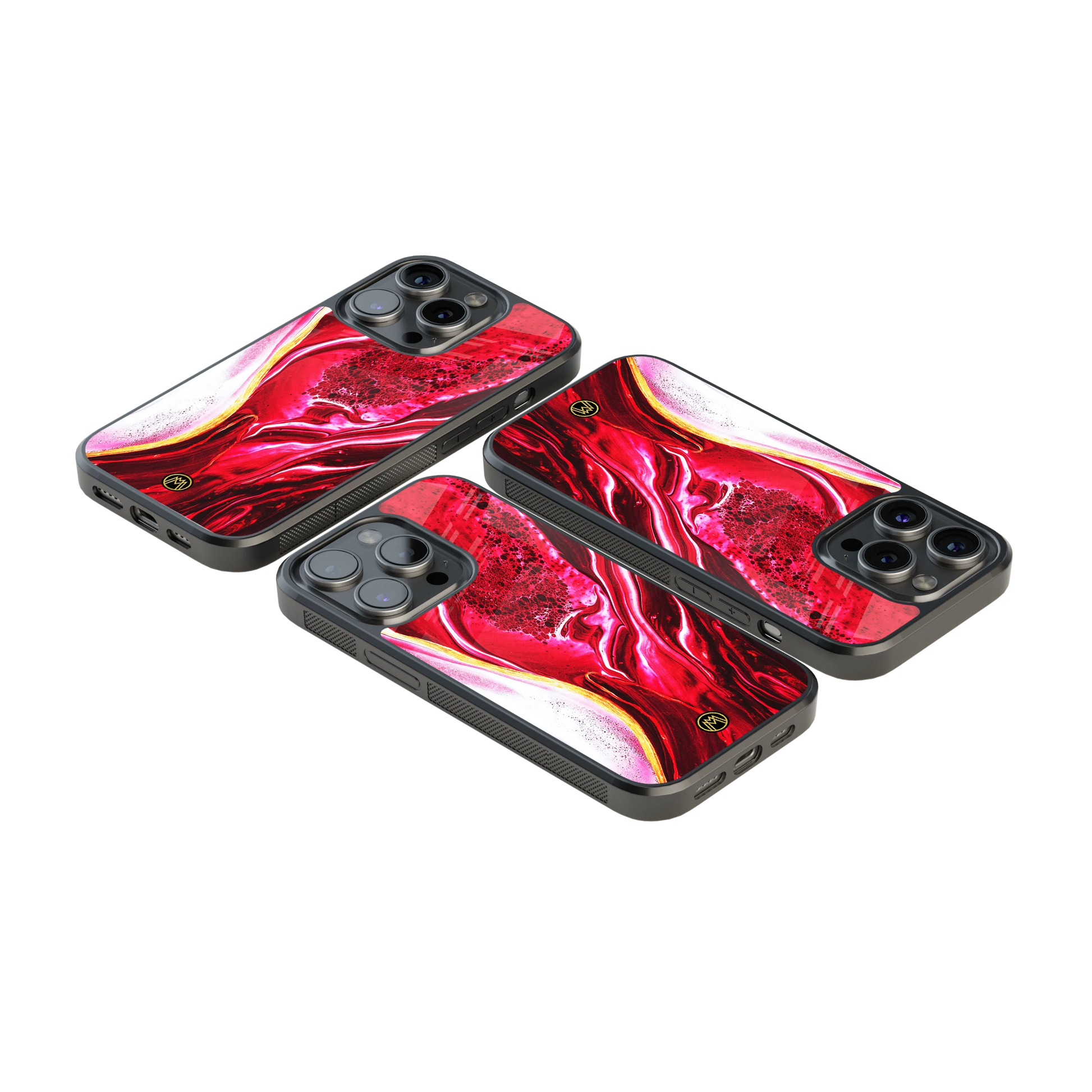 Luxury Glass Back Mobile Cover for iPhone, Samsung Galaxy, OnePlus, Pixel, Redmi & More