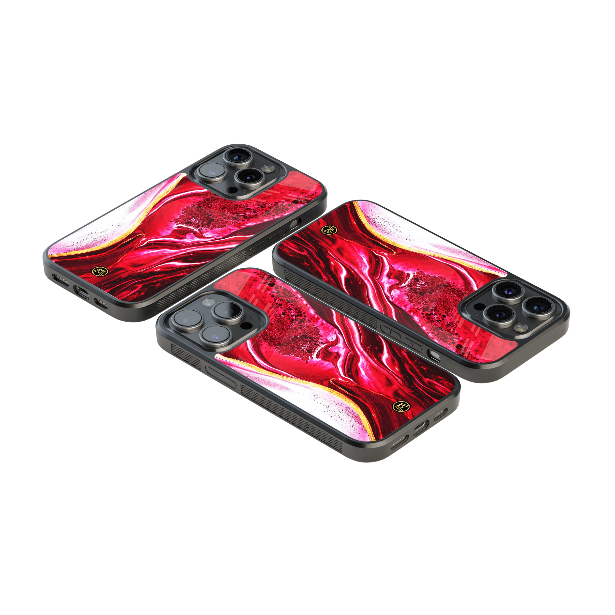 Luxury Glass Back Mobile Cover for iPhone, Samsung Galaxy, OnePlus, Pixel, Redmi & More