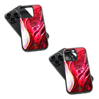 Trendy Glass Back Mobile Case for iPhone, Samsung, Redmi, OnePlus, Google Pixel, Motorola