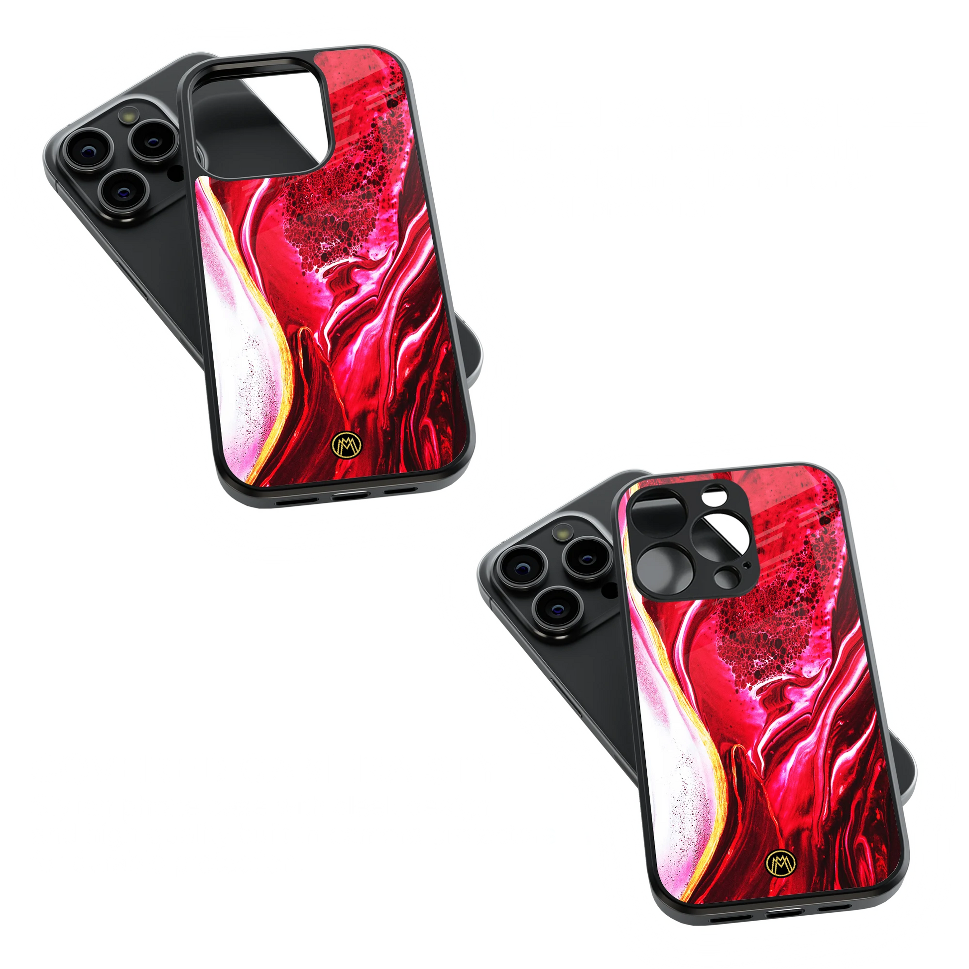 Trendy Glass Back Mobile Case for iPhone, Samsung, Redmi, OnePlus, Google Pixel, Motorola
