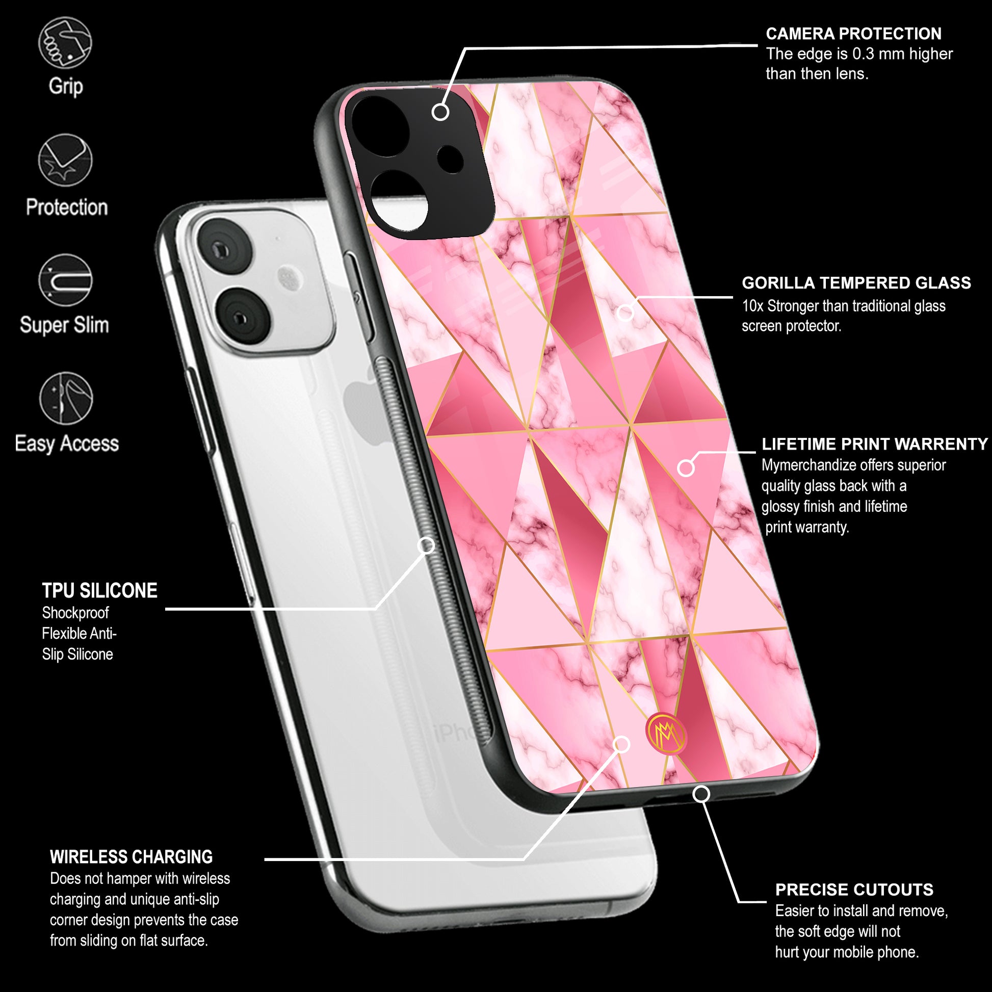 Mobile Phone Cover | Glass Back Case