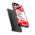 make it happen girl back phone cover | glass case for iphone 13 pro max