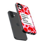 make it happen girl back phone cover | glass case for iphone 16