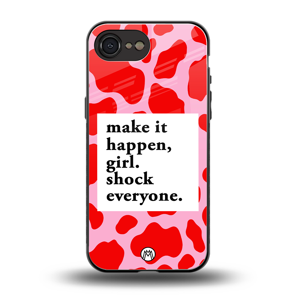 make it happen girl back phone cover | glass case for iphone 16e