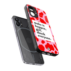 make it happen girl back phone cover | glass case for nothing phone 1