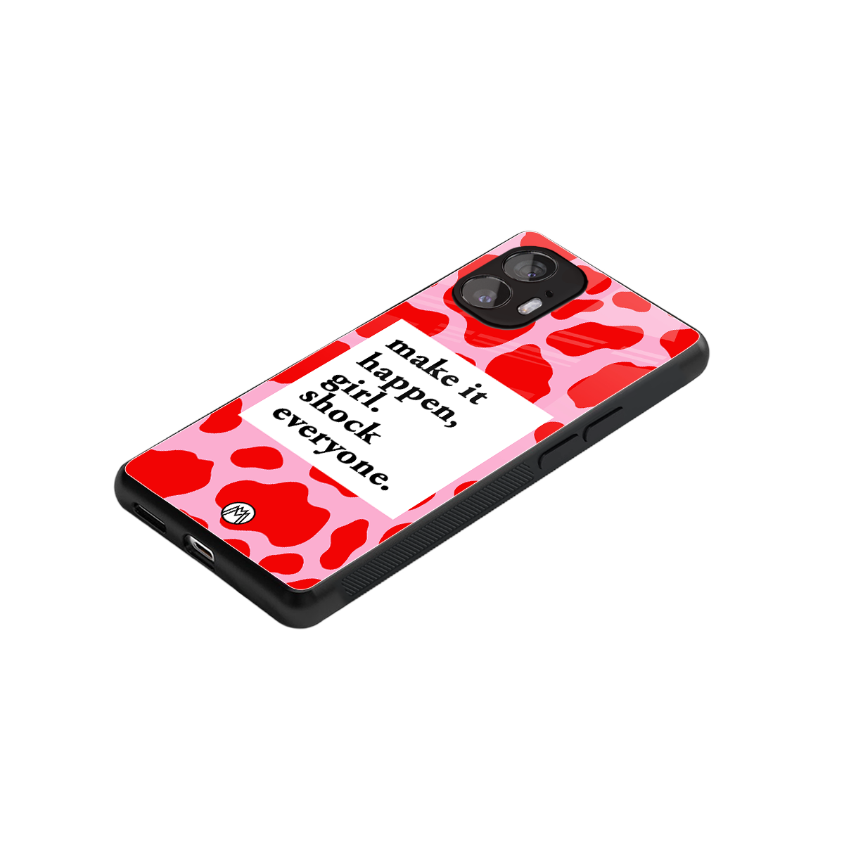 make it happen girl back phone cover | glass case for nothing phone 2