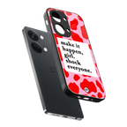 make it happen girl back phone cover | glass case for oneplus nord 3