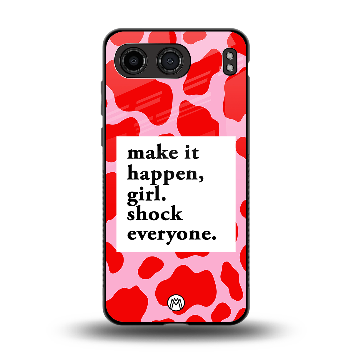 make it happen girl back phone cover | glass case for oneplus nord 4