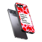 make it happen girl back phone cover | glass case for oneplus nord 4