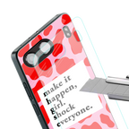 make it happen girl back phone cover | glass case for oneplus nord 4