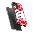 make it happen girl back phone cover | glass case for oneplus nord ce 3