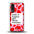 make it happen girl back phone cover | glass case for oneplus nord ce 4 lite