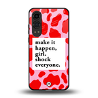 make it happen girl back phone cover | glass case for oneplus nord ce 4 lite