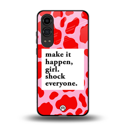 make it happen girl back phone cover | glass case for oneplus nord ce 4 lite