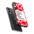 make it happen girl back phone cover | glass case for oneplus nord ce 4 lite