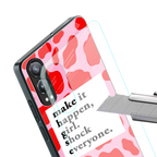 make it happen girl back phone cover | glass case for oneplus nord ce 4 lite