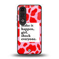 make it happen girl back phone cover | glass case for oneplus nord ce 4