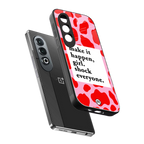 make it happen girl back phone cover | glass case for oneplus nord ce 4